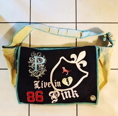 Винтажная розовая сумка-мессенджер Victoria's Secret Forever XL Weekender «Жить в розовом» - Изображение 1 из 4