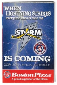 2013-14 Grande Prairie Storm AJHL Hockey Schedule !!! Boston Pizza - Photo 1 sur 1