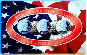 2003 Denver Mint 5-Coin State Quarter BU Set w/ COA - Picture 1 of 4