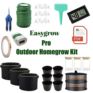 Easygrow Pro Cannabis Anbau Kit Outdoor Homegrow Annbauen Lernen Anleitung - Bild 1 von 13