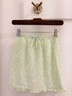 laura ashley blue and yellow floral mini skirt girls size 8-9 years