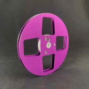 1X 7" Professional Purple Empty Take Up Reels For Reel To Reel Tape Recorders - Picture 1 of 5