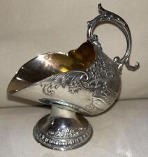 Vintage Leonard Silver Plated Ornate Sugar Bowl/Candy Dish Scuttle No Scoop