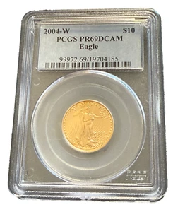 US 2004 W Gold 1/4 oz $10 NGC PF69DCAM Proof Gold Eagle - Picture 1 of 2