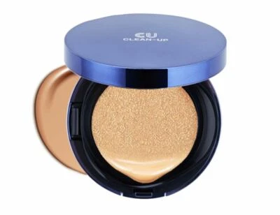 CUSKIN CU Clean-Up Skinfit Cushion Pact 15g+Refill 15g #21 Neutral Base