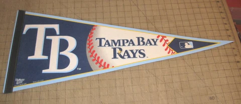 2009 TAMPA BAY RAYS Blue MLB 30" Long Wincraft Pennant - Tampa Bay, Florida Cover