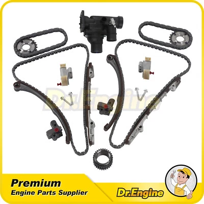 Timing Chain Kit Thermostat Assembly Fit 02-05 Jaguar XJ8 Vanden Plas 4.0L 4.2L - Image 1 of 4