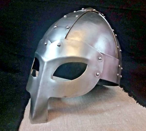 Vikings Helmet, Larp and SCA Medieval Reenactment Helmet, Knights Costum Helmet - Picture 1 of 9