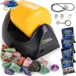 National Geographic Rock Tumbler Kit, Polisher, 227g Rocks, Jewelry - Picture 1 of 12