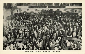 1950's NYC Postcard New York Stock Exchange 18 Broad Street UNPOSTED NYC117 - Picture 1 of 2
