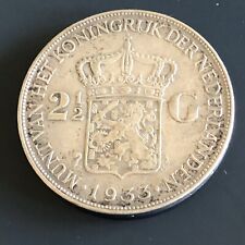 New listing
		1933 - 2 1/2 G  Wilhelmina Konningin Der Nederlanden Coin