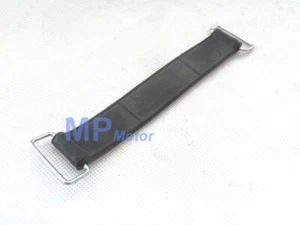 UNIVERSAL MOTORCYCLE NATURAL RUBBER BATTERY STRAP HONDA 140MM LONG 25MM WIDE - Picture 1 of 3