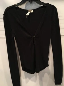 Free People Shirt schwarz V-Ausschnitt Größe XS - Bild 1 von 6