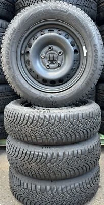 4 Orig VW Winterräder Stahl 195/65 R15 91T Golf 6 7 KBA 43929; SRD155801 1648 - Bild 1 von 3
