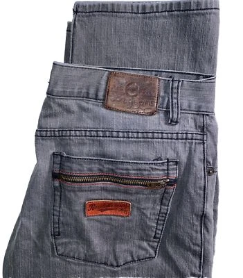 Pantalones de mezclilla de colección LRG Lifted Research Group para hombre 36x30 gris ropa de calle Hip Hop Cali Y2K Foto 1 de 4