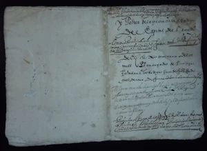 1617 Original Spanish Peru Manuscript 24 page Colegio Seminario de Santo Toribio - Picture 1 of 15