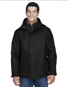New North End 88130 Adult 3-in-1 Jacket-Men’s L/G-Color Black- Fleece Inside - Picture 1 of 4