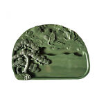6.3" China Natural Original Stone Hand-Carved Hill Tree Scenery Inkstone Inkslab
