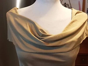 Ralph Lauren ~ 100 % Seide goldenes Top - Größe M ~ kostenloser Versand - Bild 1 von 7