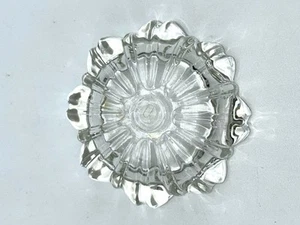 Vintage Mid Century Clear Glass Fluted Ashtray - Picture 1 of 5