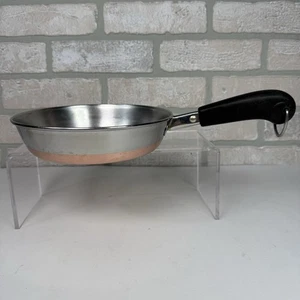 Sartén Revere Ware 7” 1801 fondo de cobre 7” Clinton, IL EE. UU. SIN TAPA - Imagen 1 de 13