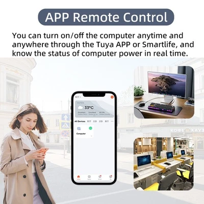 Tuya WIFI Smart Computer Power Reset Switch for Google Assistant/Amazon alexa - Image 1 of 4