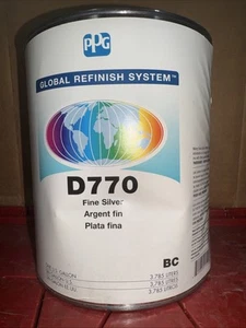 PPG Global Refinish Systems D770 Fine Silver, 1 Gallon***FAST FREE SHIPPING*** - Picture 1 of 1