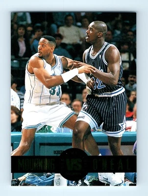 Tarjeta de la NBA Mourning Hornets vs O'Neal Magic 1993 SkyBox SS3 Foto 1 de 2