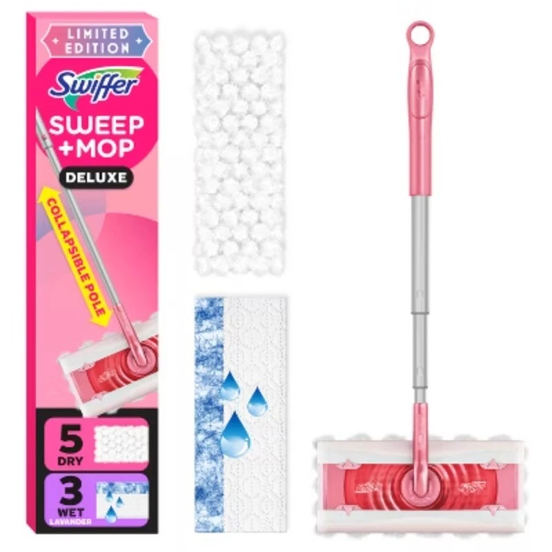 Swiffer Unscented Sweep + Mop Deluxe Floor Cleaners - Wicked Pink - Image 1 of 4