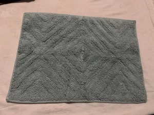 Sonoma Cotton Bath Rug Textured 24x18” Sea Foam Green - Picture 1 of 7