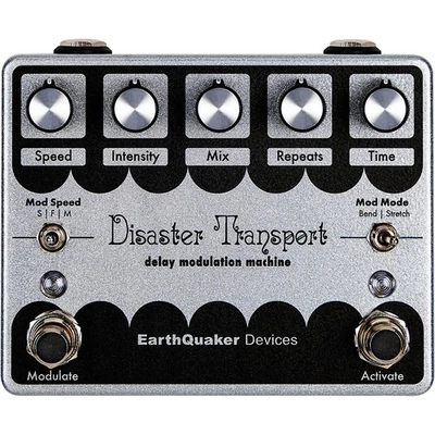 EarthQuaker Devices LE Disaster Transport Legacy Reissue Delay Pedal Silver - Image 1 of 4