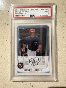 Bryce Harper 2011 Bowman Chrome Prospects RC #BCP111 PSA 9 - Picture 1 of 2
