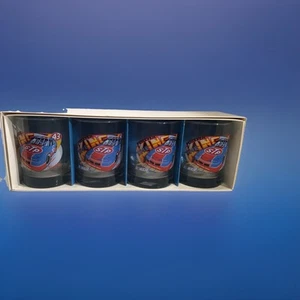 4 Forever King Richard Petty Drinking Glasses #43 STP Signature Boxed Hunter Mfg - Picture 1 of 6