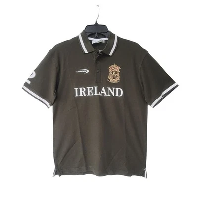 ⭐Lansdowne Sz 11/12 Boy Bottle olive Green Ireland Celtic Nation Crest Polo New - Image 1 of 4