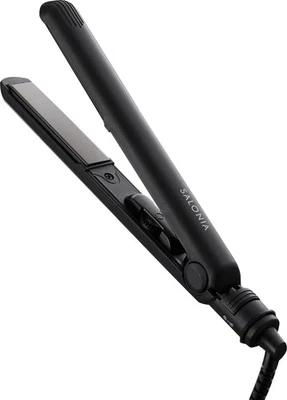 SALONIA Mini Straight Iron with Heat Resistant Pouch SL-010SB Black - Image 1 of 4