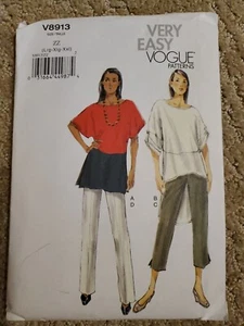 Vogue V8913 Top & Pants Pattern sz lg-2xlg New Factory Fold  - Picture 1 of 2