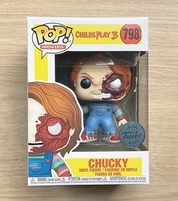 Funko Pop Child's Play 3 Chucky Battle Damaged #798 + Free Protector - Image 1 of 4