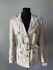 G.E.T Linen Jacket Trench Coat Single-Breasted Khaki Brown