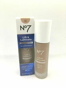 No7 Lift & Luminate Triple Action Serum Foundation Cool Ivory 30ml - Picture 1 of 1