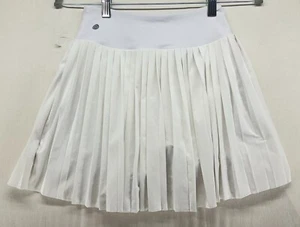 Zella Baseline White Pleated Tennis Pickle Ball Skort Youth Girls Size L 10/12 - Picture 1 of 8