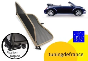 VW NEW BEETLE Cabrio 2002-2011| BEIGE| Filet Anti Remous | Coupe Vent - Picture 1 of 1