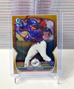 2023 Bowman Chrome Topps NSCC National - DIEGO CARTAYA GOLD REFRACTOR #14/50 - Picture 1 of 2