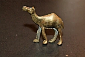 Vintage Solid BRASS Miniature Camel 1.75" x 1-5/8" - Picture 1 of 7