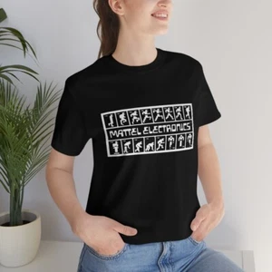 Mattel Intellivision Retro Gaming Old School Logo T-Shirt Running Man New - Picture 1 of 84