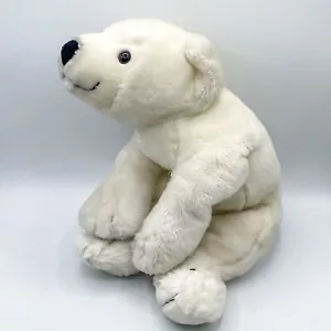 Animal Alley Polar Bear Plush White Floppy Realistic Laying ToysRUS 2000 VTG 16” - Picture 1 of 14