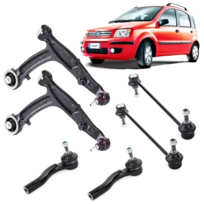 KIT 2 BRACCI BRACCETTI TESTINE STERZO TIRANTI BIELLETTE ANTERIORI FIAT PANDA 169 - Immagine 1 di 4