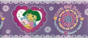 45 pies de borde de papel tapiz y botas Dora la Exploradora - Imagen 1 de 2