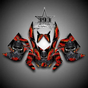 SKI-DOO REV XP SNOWMOBILE SLED GRAPHICS DECAL WRAP STICKER KIT TOXIC RED - Picture 1 of 1