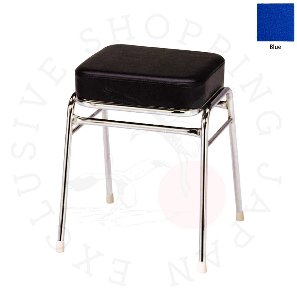 Arcade Game Stool Chair Taito VIWLIX Thick Cushion Type TC1-49M Leather Blue New - Image 1 of 4