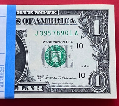 NEW 2017A $1 DOLLAR BILL ( KANSAS J ) UNCIRCULATED - Image 1 of 3